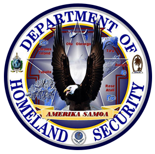 AMERICAN SAMOA DEPARTMENT OF HOMELAND SECURITY logo