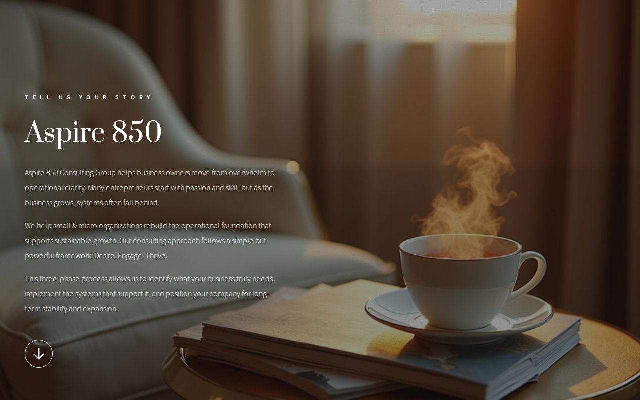 ASPIRE 850 CONSULTING GROUP logo