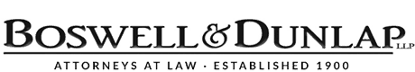 BOSWELL & DUNLAP LLP logo