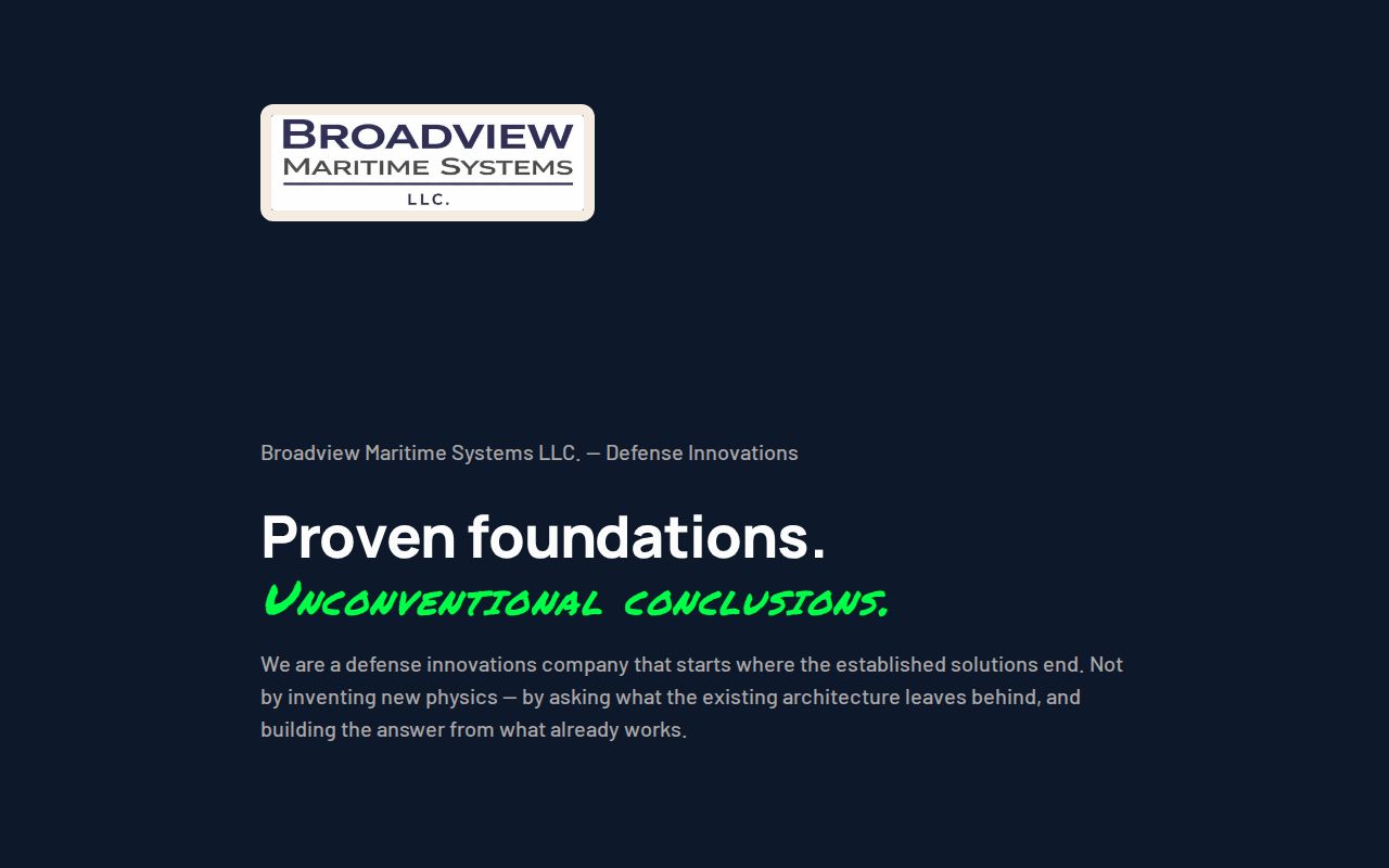 BROADVIEW MARITIME SYSTEMS LLC. logo
