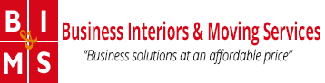 BUSINESS INTERIORS MOVING SERVICES logo