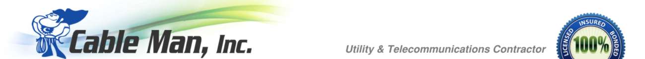CABLE MAN, INC logo