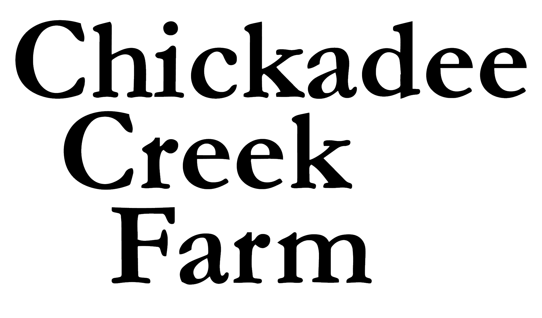 CHICKADEE CREEK FARM COMP logo