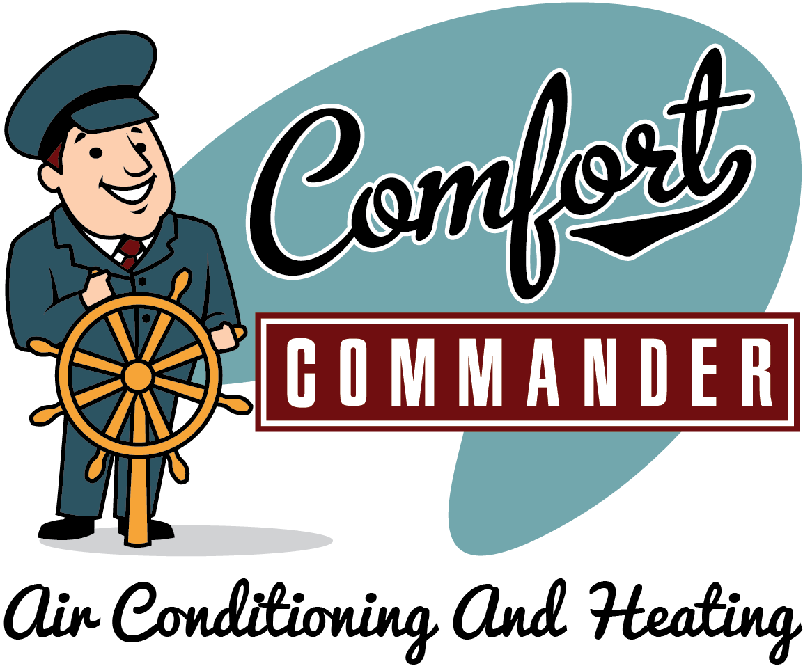 COMFORT COMMANDER AIR CONDITIONING AND HEATING logo
