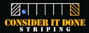 CONSIDER IT DONE STRIPING logo