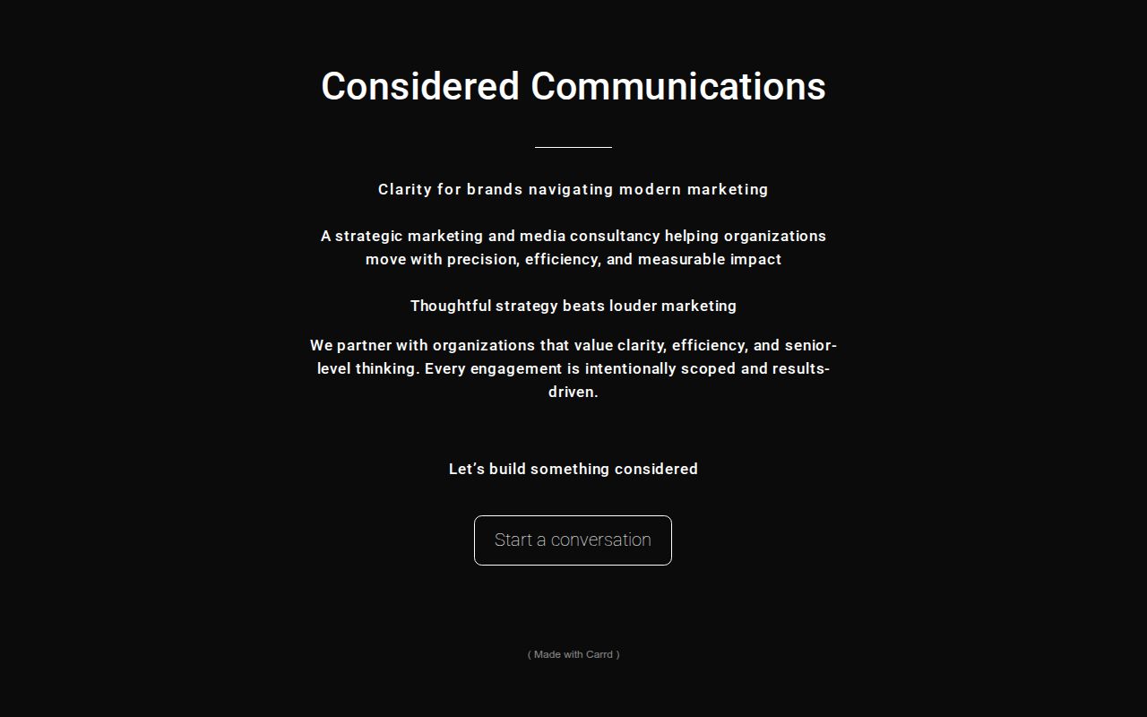 CONSIDERED COMMUNICATIONS L.L.C. logo