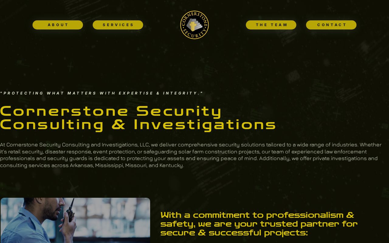 CORNERSTONE SECURITY CONSULTING AND INVESTIGATIONS LLC logo