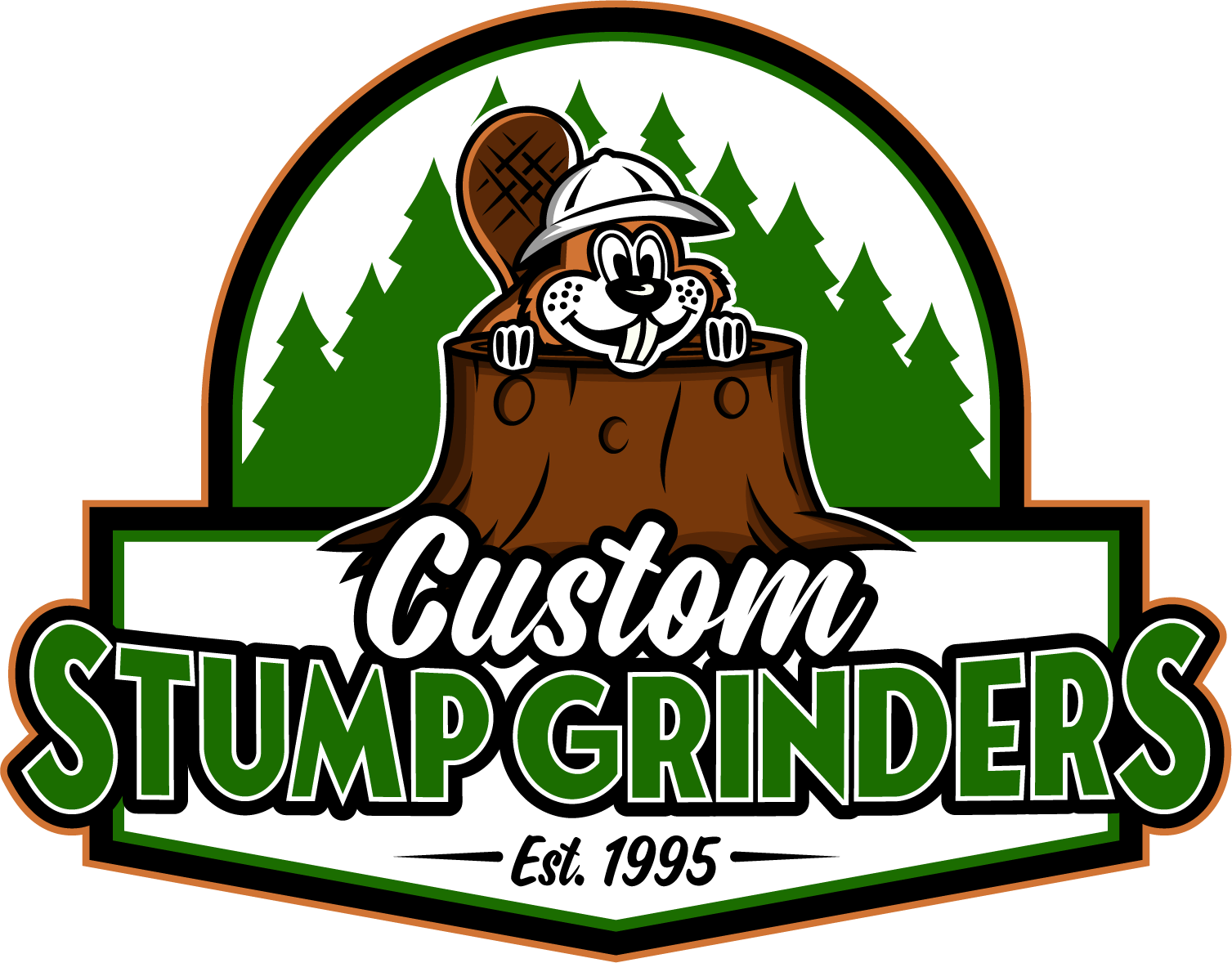 CUSTOM STUMP GRINDERS logo