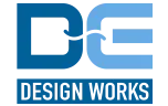 DE DESIGN WORKS logo