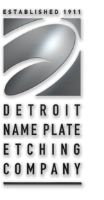 DETROIT NAME PLATE ETCHING, INC. logo