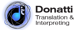 DONATTI TRANSLATION & INTERPRETING logo