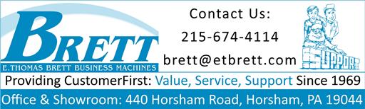 E. THOMAS BRETT BUSINESS MACHINES, INC. logo