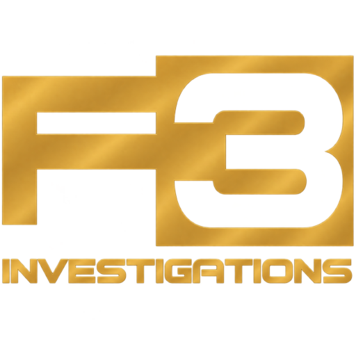 F3 PRIVATE INVESTIGATIONS logo