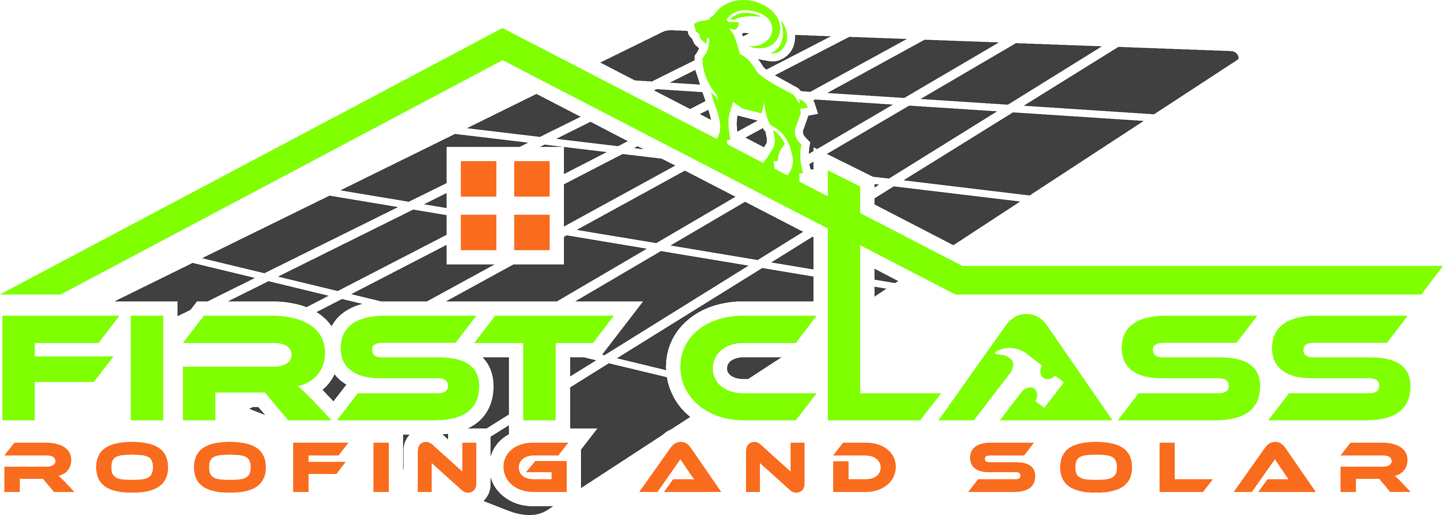 FIRST CLASS ROOFING AND SOLAR logo