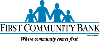 FIRST COMMUNITY BANK logo