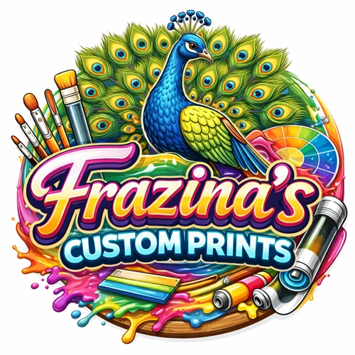FRAZINA'S CUSTOM PRINTS logo