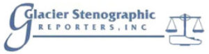 GLACIER STENOGRAPHIC REPORTERS logo