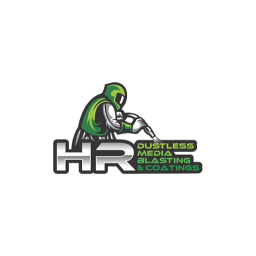 HR DUSTLESS MEDIA BLASTING & COATINGS logo