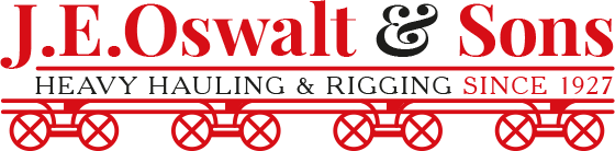 JE OSWALT & SONS HEAVY HAULING & RIGGING INC logo